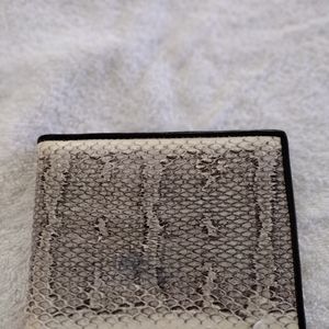 Genuine Snakeskin Leather Bifold Wallet NWOT
